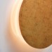Επιτοίχια απλίκα LED 10W 3000K θερμό φως κύκλος από μέταλλο και MDF σε χρώμα τσιμέντου | Aca | ZM1710LEDWG